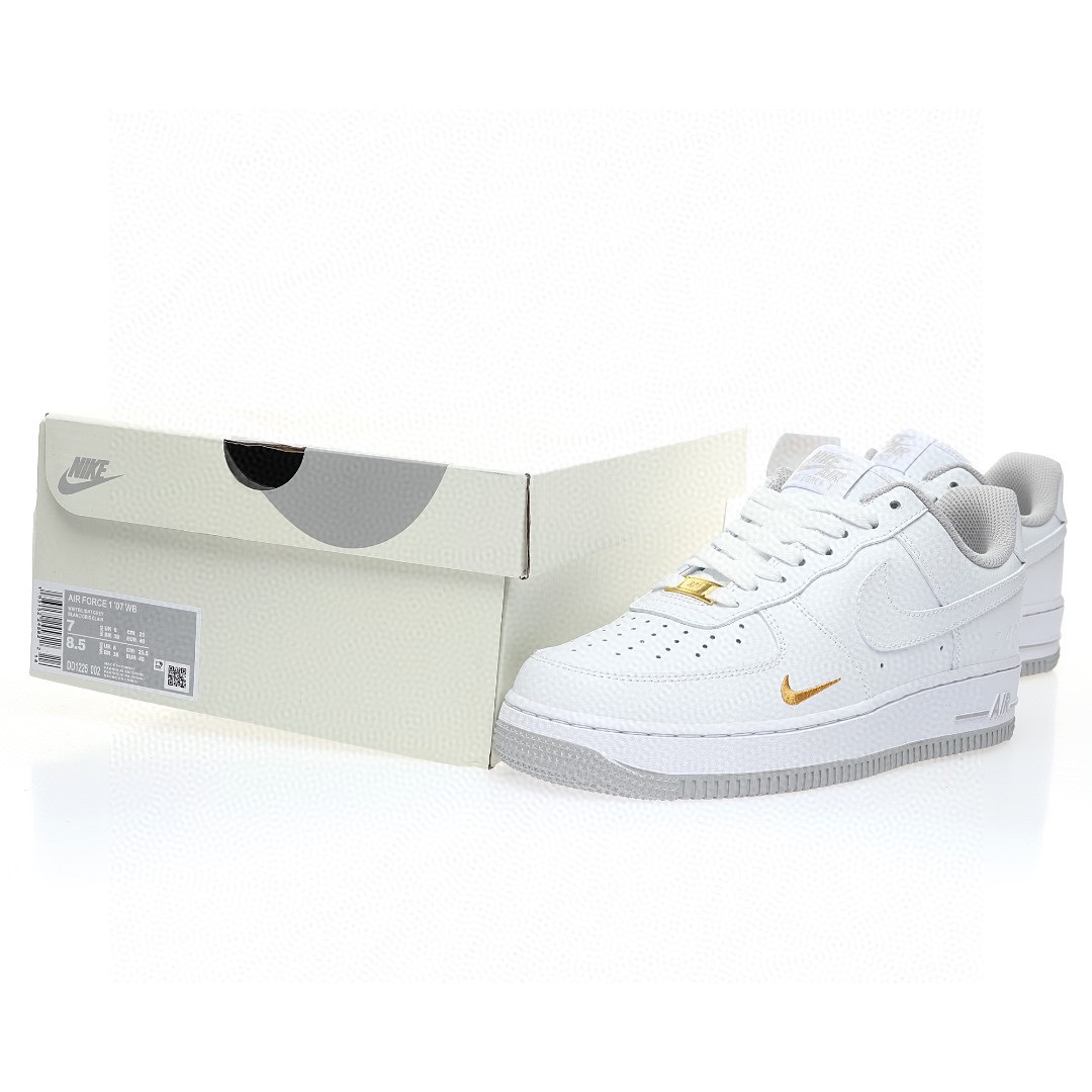 Nike Air Force 1 “40週年版白淺灰金小鉤”