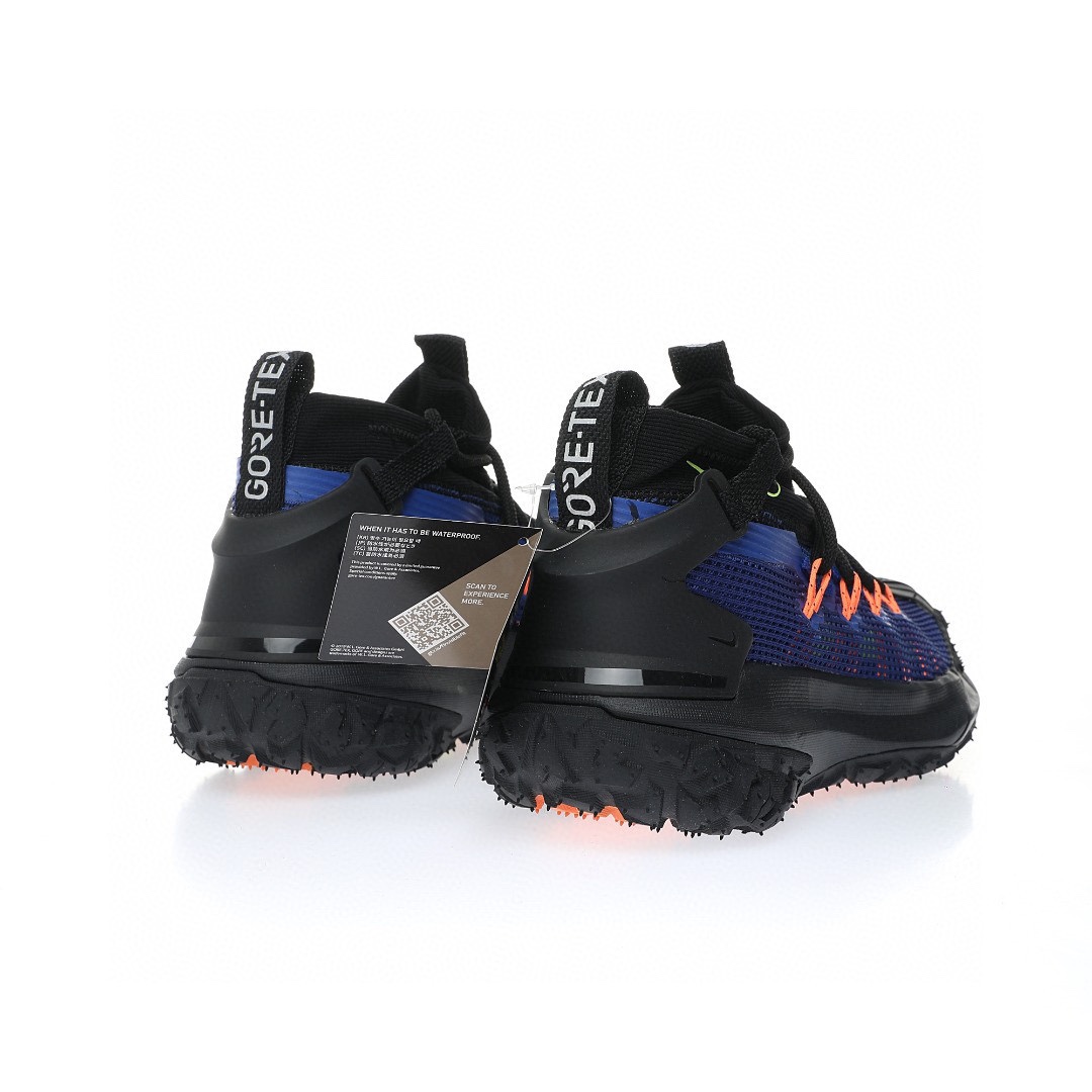 NIKE ACG Mountain Fly GTX SE Mid"Black/Royal Blue/Orange"ACG山脈2代系列中幫戶外登山越跑徒步休閒運動鞋「網布黑皇家藍橘」