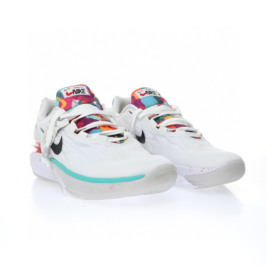Nike Air Zoom GT Cut 2 EP"Leap High"超跑級2代低幫休閒運動籃球鞋「白綠紅兔年」