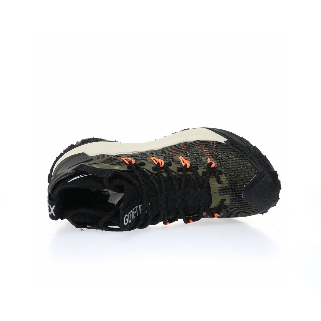 NIKE ACG Mountain Fly GTX SE Mid"Black/Olive Green"ACG山脈2代系列中幫戶外登山越跑徒步休閒運動鞋「網布黑橄欖綠橙」