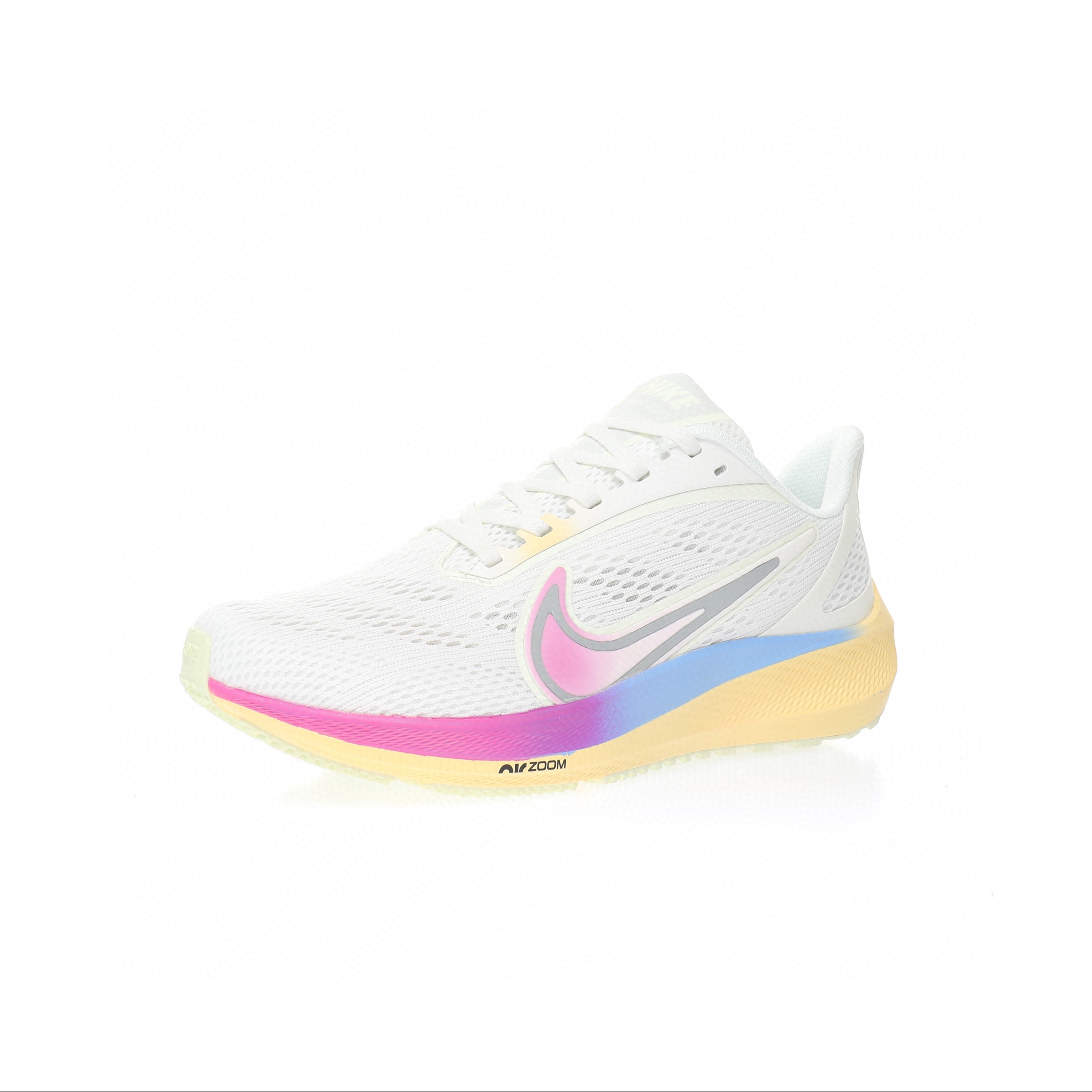 Nike Air Zoom Pegasus 39代超級飛馬渦輪增壓馬拉松休閒運動慢跑鞋「網織白紫藍漸變」