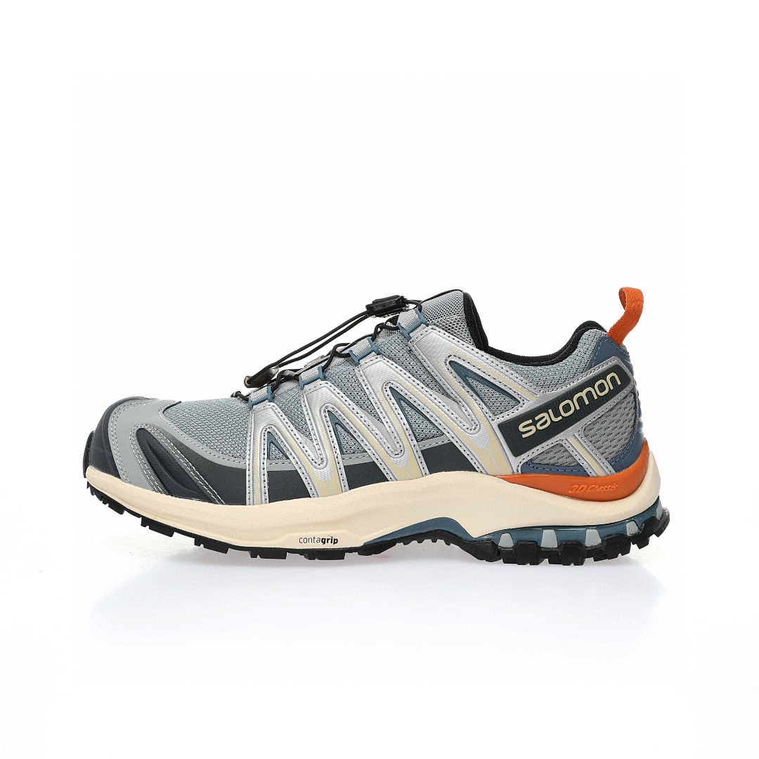 Salomon XA Pro 3D GTX"Quarry/Sand/Blue"XA專業型系列潮流越野機能戶外休閒運動跑步鞋「深灰藍銀」