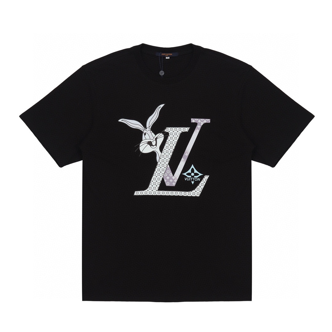 Louis Vuitton / LV路易威登卡通兔八哥印花字母T恤短袖