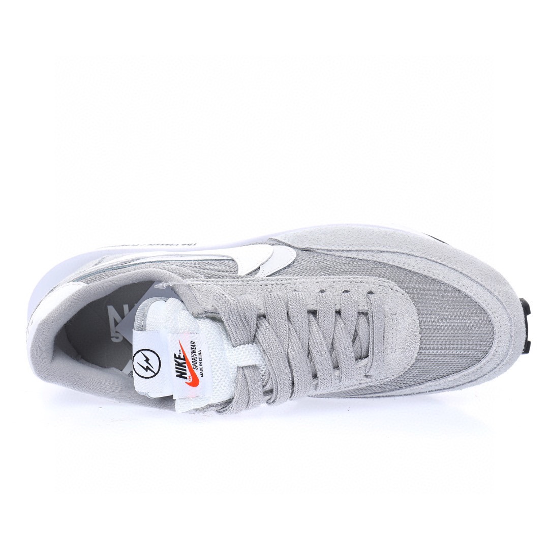 Fragment Design x Sacai x Nike LDWaffle"Wolf Grey"翻毛閃電元祖灰白雙鈎子