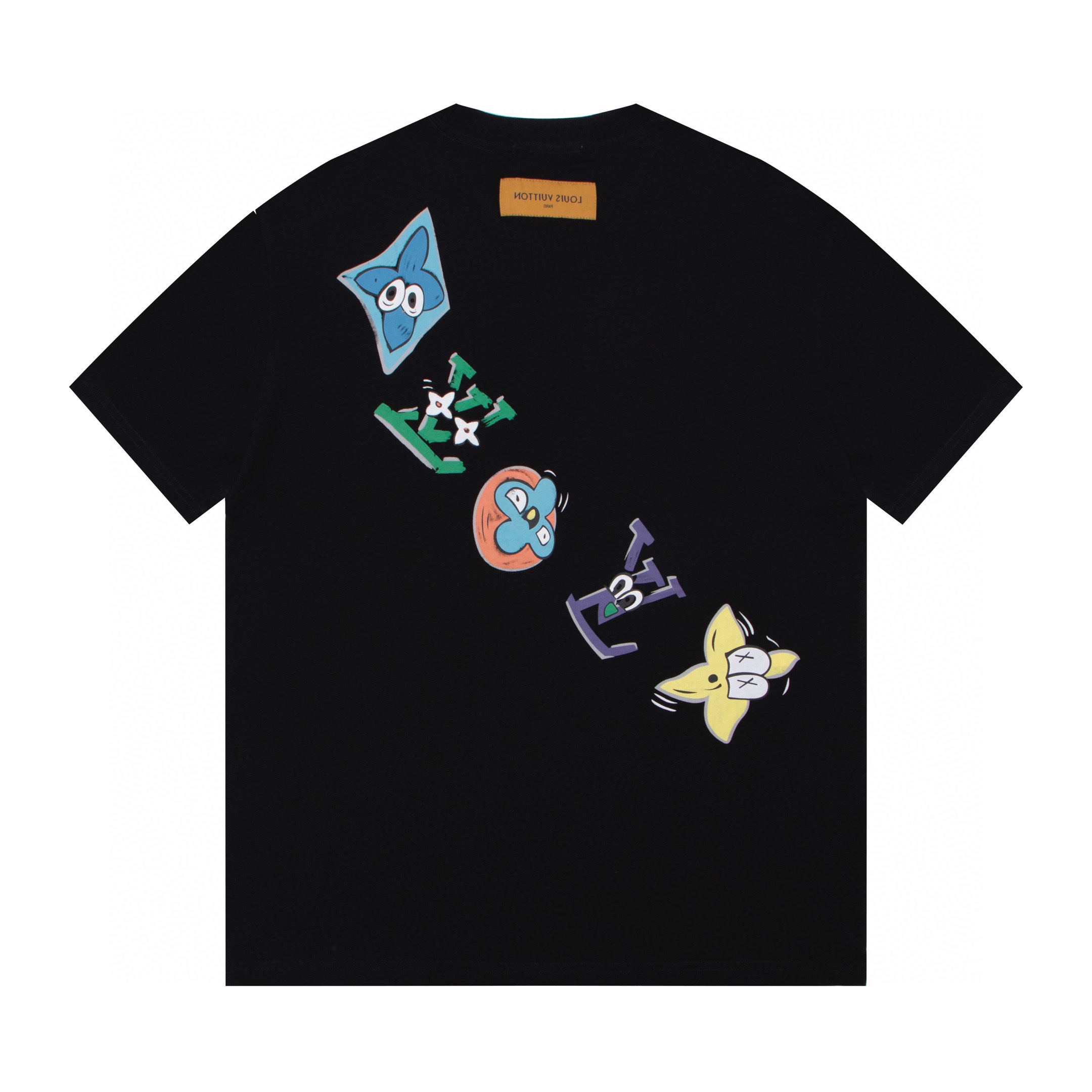 Louis vuitton 路易威登 LV春夏新款塗鴉短袖t恤  
手繪塗鴉效果