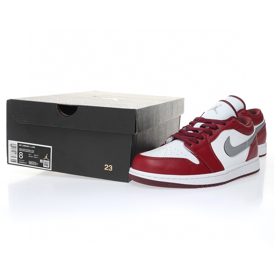 Nike Air Jordan 1 “波爾多酒紅白銀鉤”