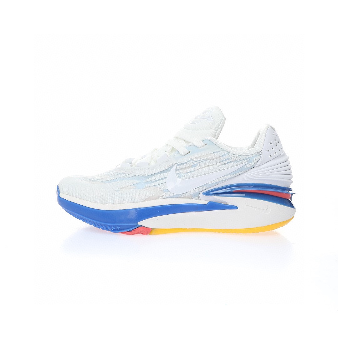 Nike Air Zoom GT Cut 2 EP"Summit White Blue"超跑级2代低帮休闲运动篮球鞋“顶峰白宝蓝红黄”