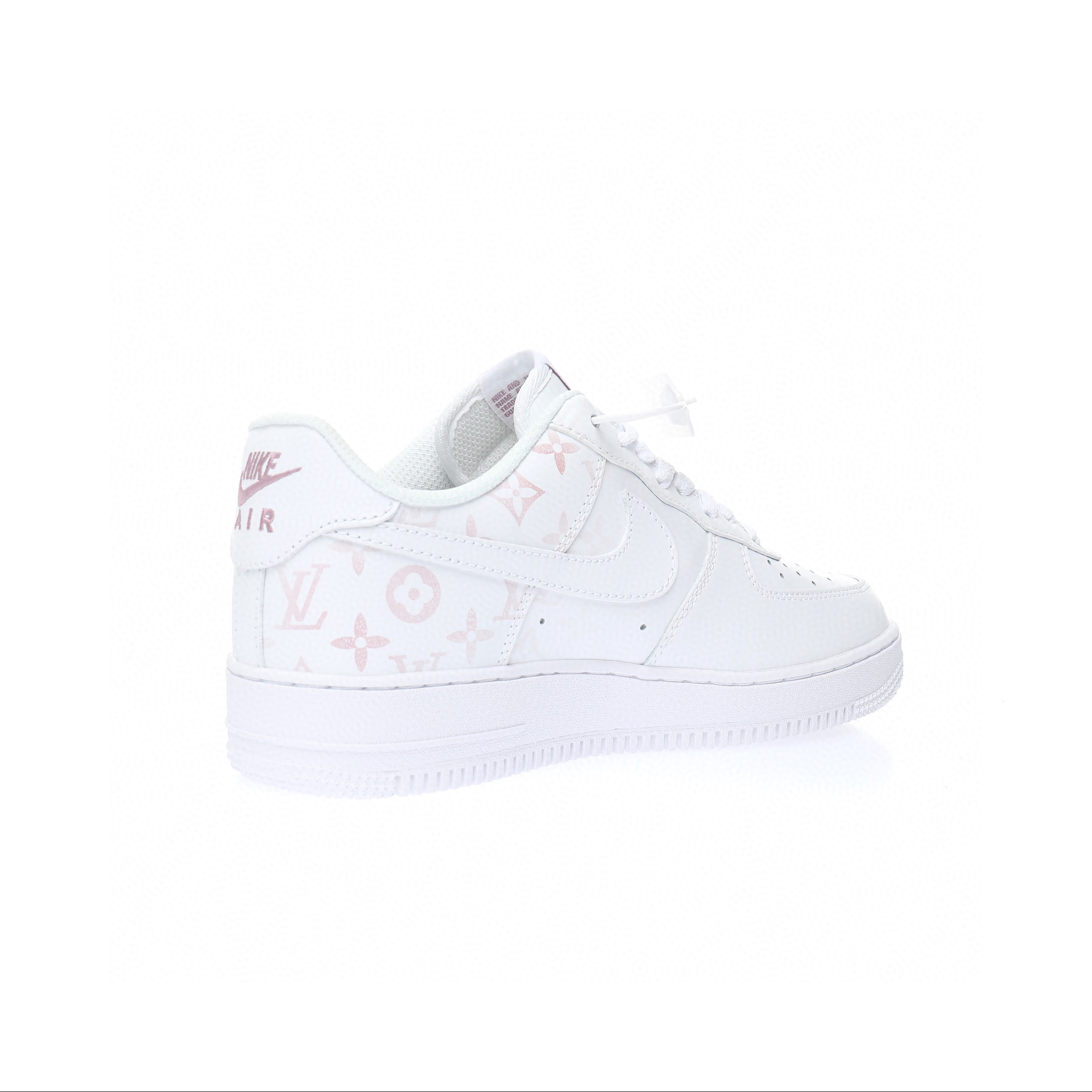 變色！Nike Air Force 1 “白黑淺粉LV老花光變紫外線”
