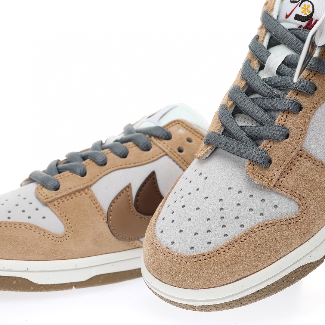 Dunk Low “麂皮淺灰摩卡棕咖啡雙鉤”