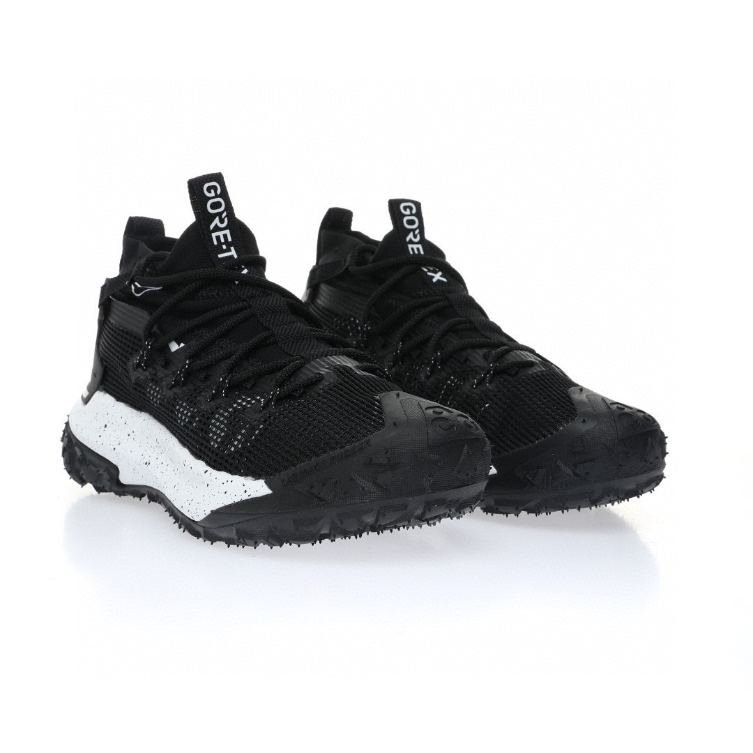 NIKE ACG Mountain Fly GTX SE Mid"Black/White"ACG山脈2代系列中幫戶外登山越跑徒步休閒運動鞋「網布黑白潑墨」