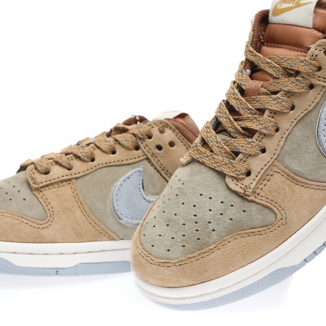 Dunk Low “麂皮摩卡棕狼灰銀”