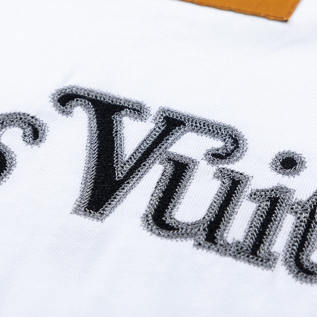 LouisVuitton路易威登LV 23SS logo字母刺繡短袖