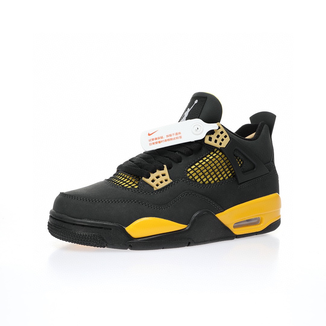 Nike Air Jordan 4 Retro OG"Thunder OG黑黃雷公雷神