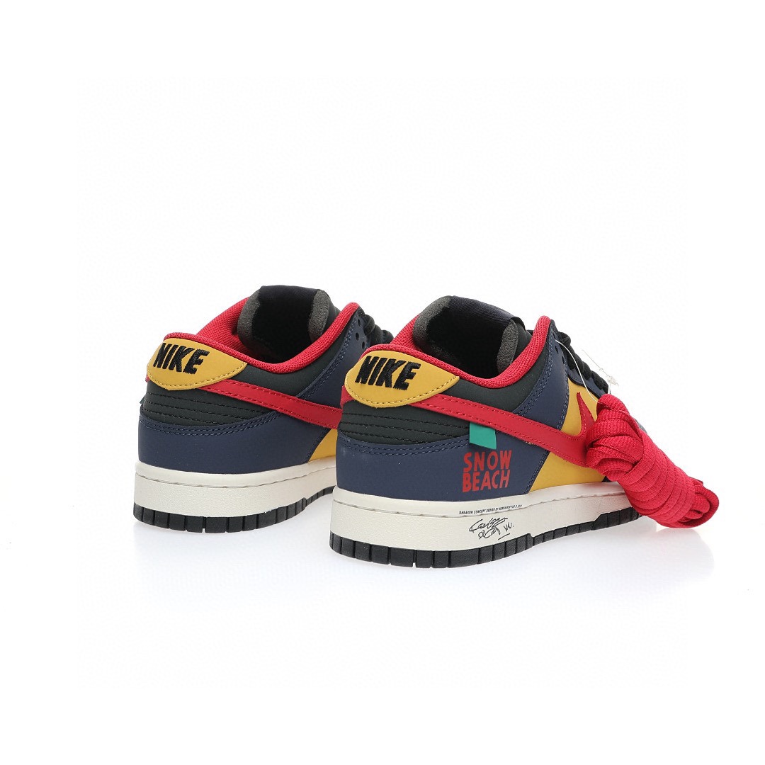 Dunk Low “午夜藍黃紅”