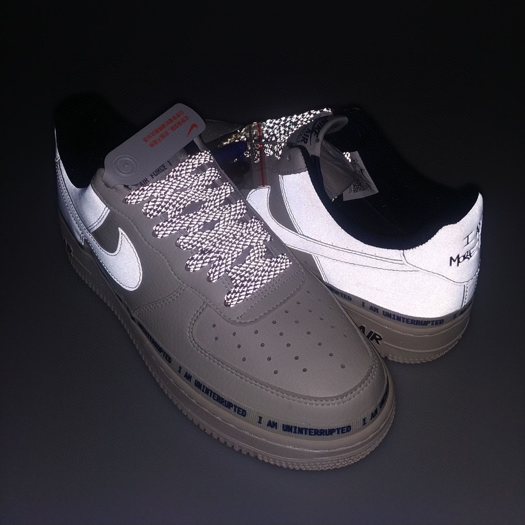 Nike Air Force 1 “米白灰簽名塗鴉3M”