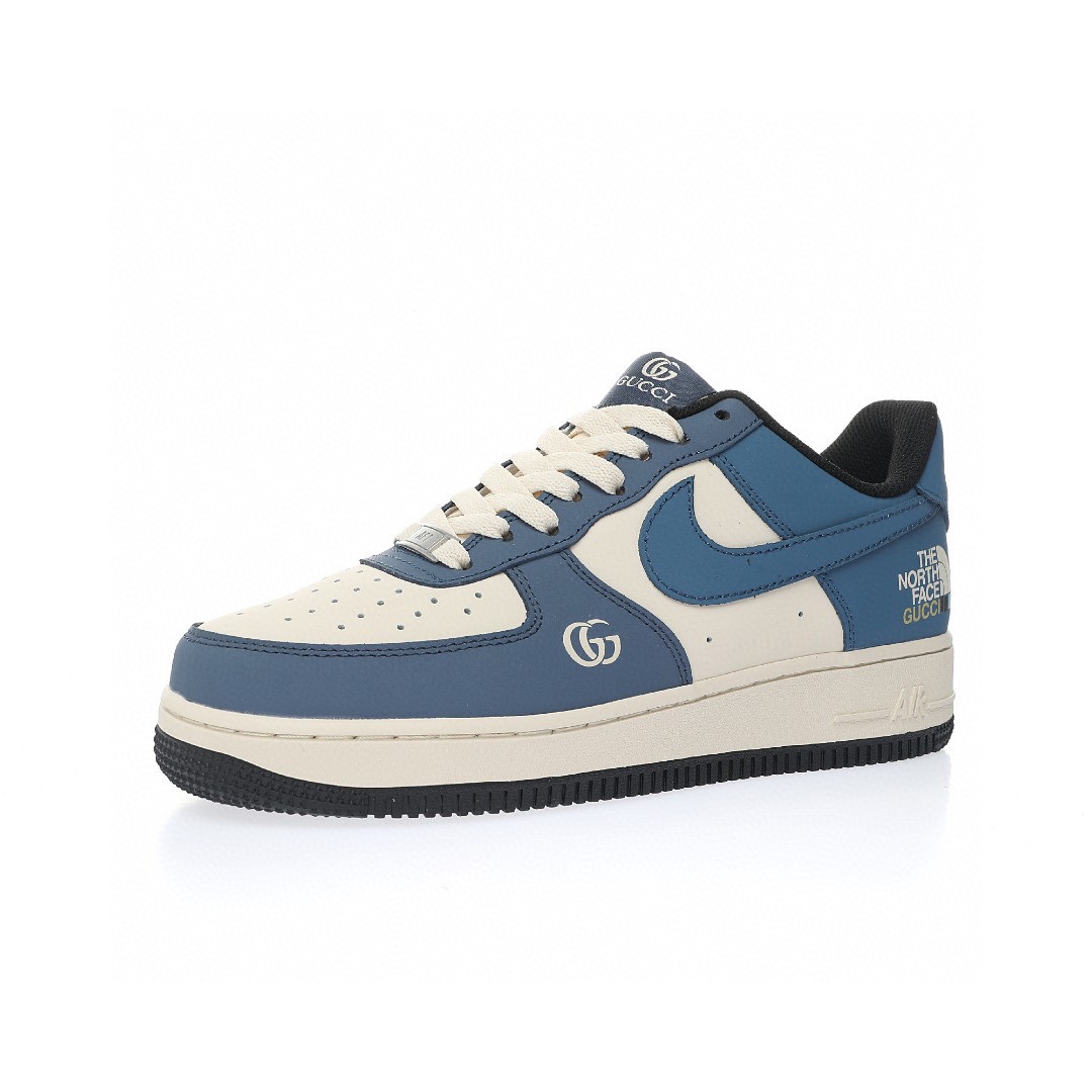 Nike Air Force 1 “皮革牛仔藍米白小鉤”