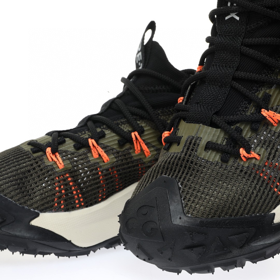 NIKE ACG Mountain Fly GTX SE Mid"Black/Olive Green"ACG山脈2代系列中幫戶外登山越跑徒步休閒運動鞋「網布黑橄欖綠橙」