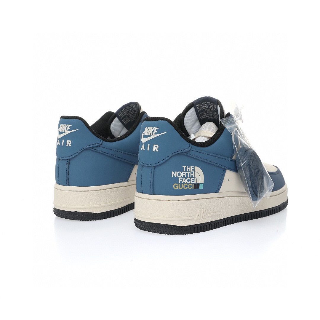 Nike Air Force 1 “皮革牛仔藍米白小鉤”