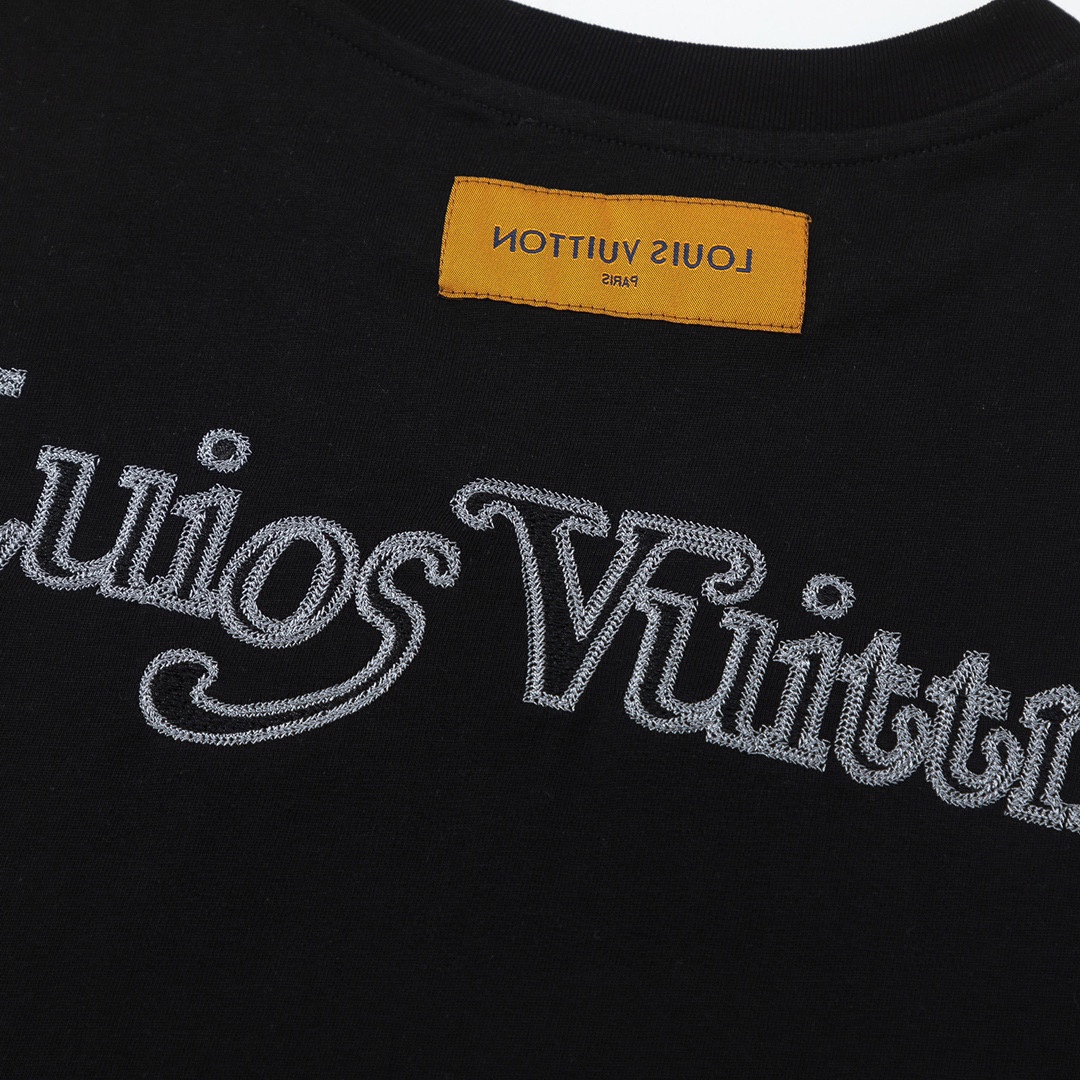 LouisVuitton路易威登LV 23SS logo字母刺繡短袖