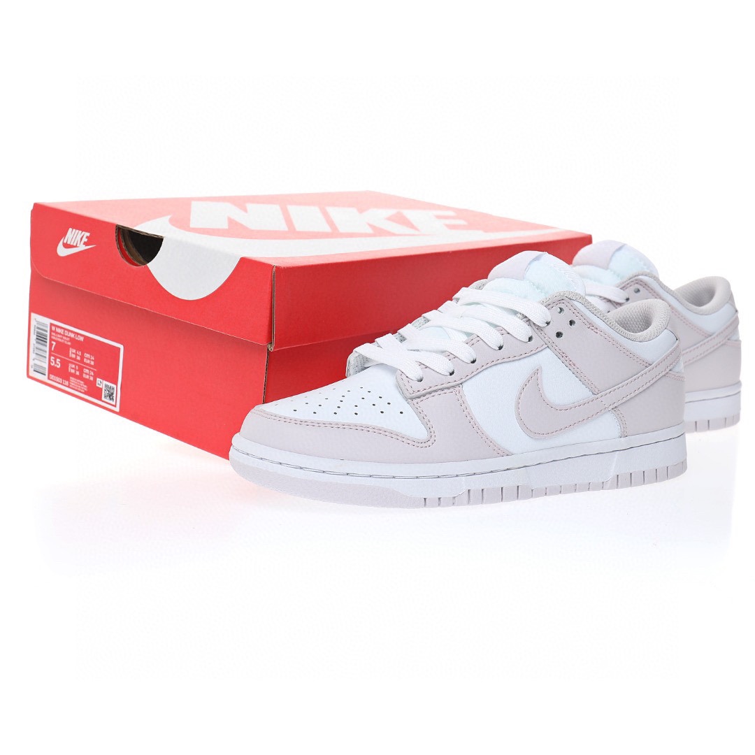 Dunk Low 皮革淺羅蘭紫白