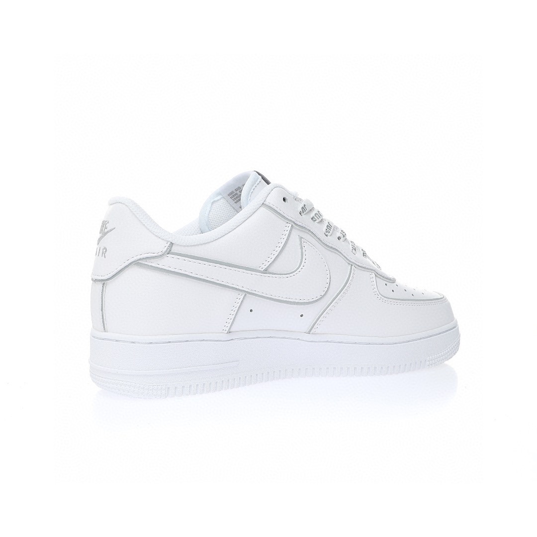 Nike Air Force 1 “皮革白銀邊反光”