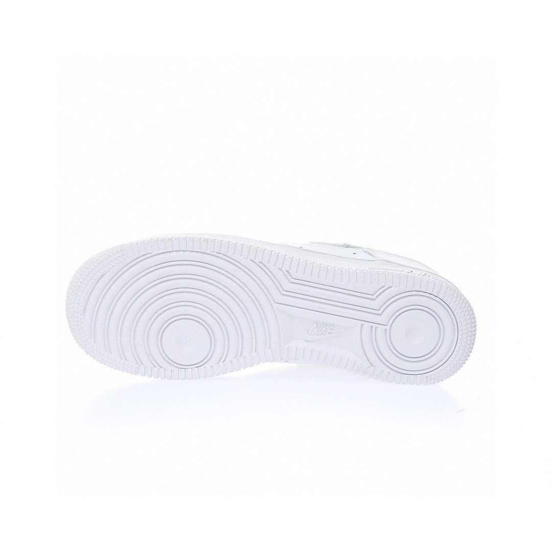 Nike Air Force 1 “皮革白寶藍小雙鉤3M鉤”