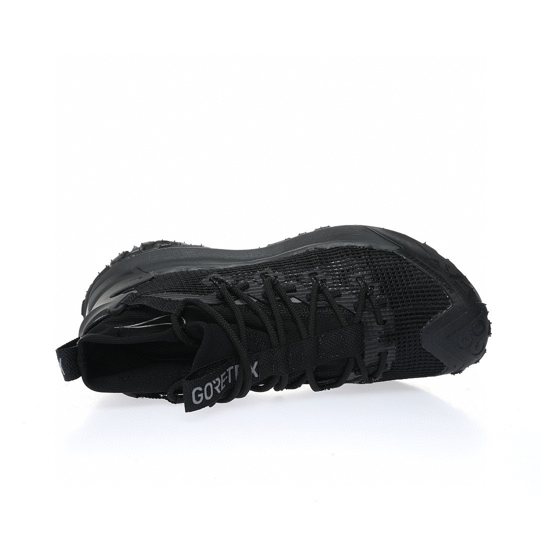 NIKE ACG Mountain Fly GTX SE Mid"All Black"ACG山脈2代系列中幫戶外登山越跑徒步休閒運動鞋「網布全黑武士」