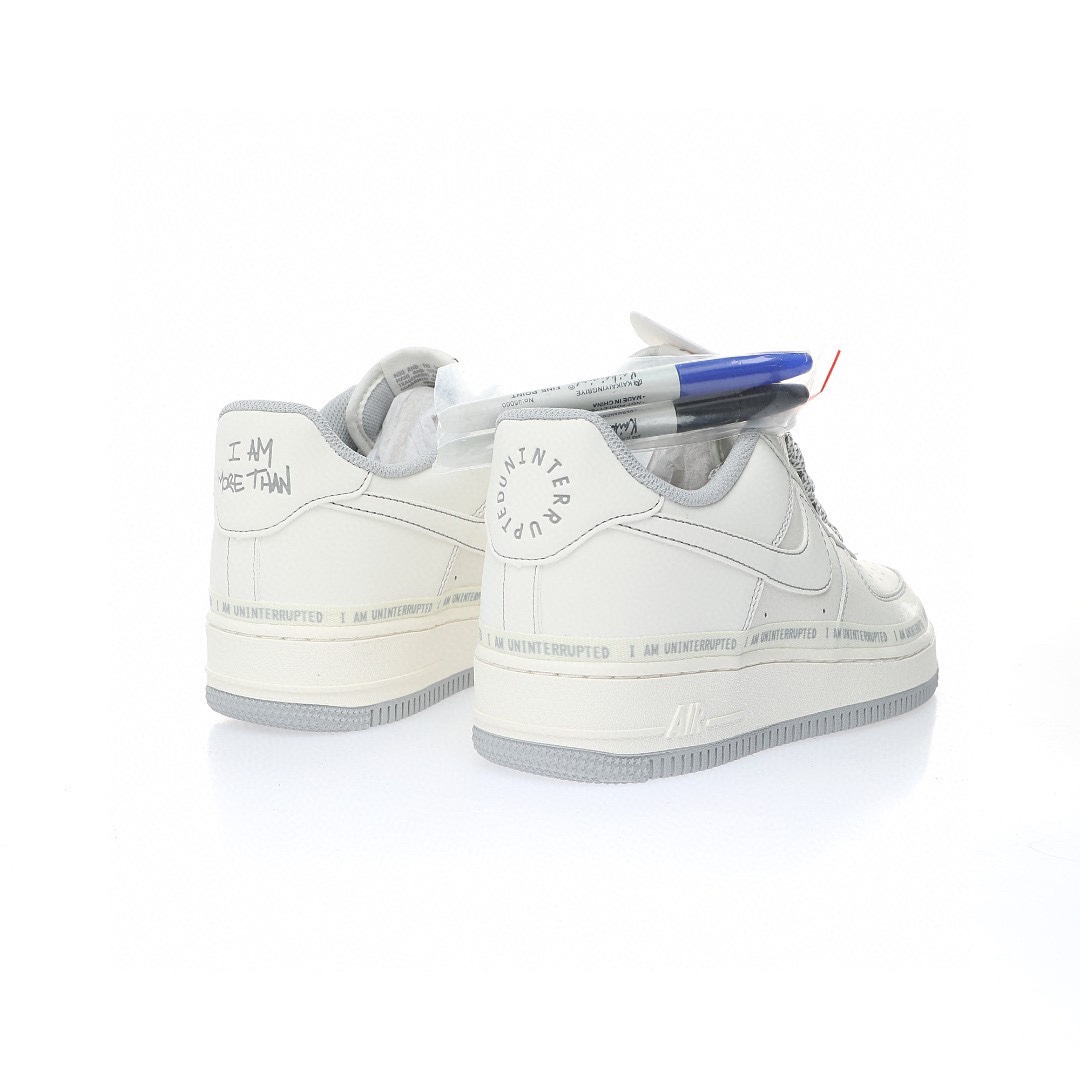 Nike Air Force 1 “米白灰簽名塗鴉3M”