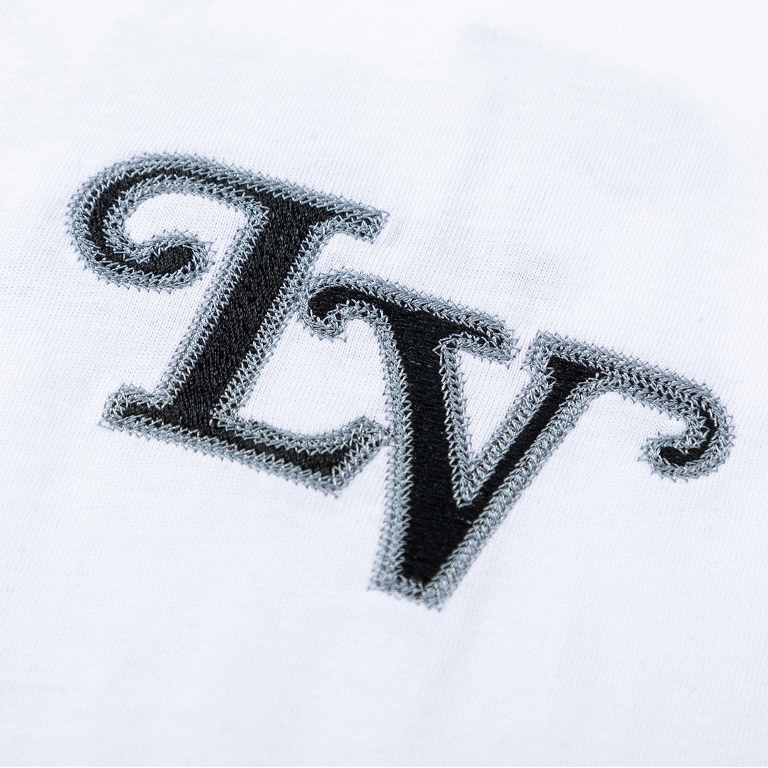 LouisVuitton路易威登LV 23SS logo字母刺繡短袖