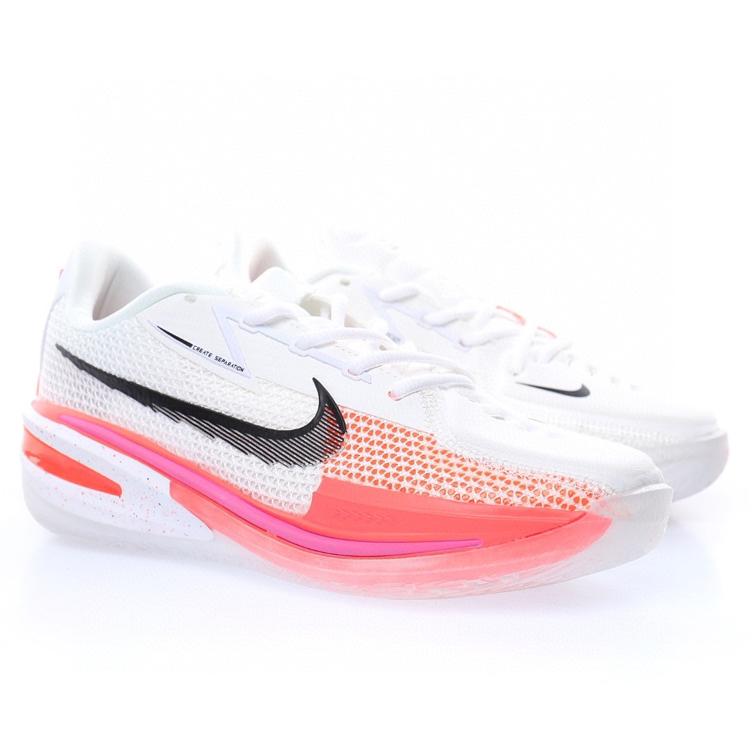 GT Cut EP"White Crimson"超跑級低幫休閒運動籃球鞋「白黑螢光紅粉」