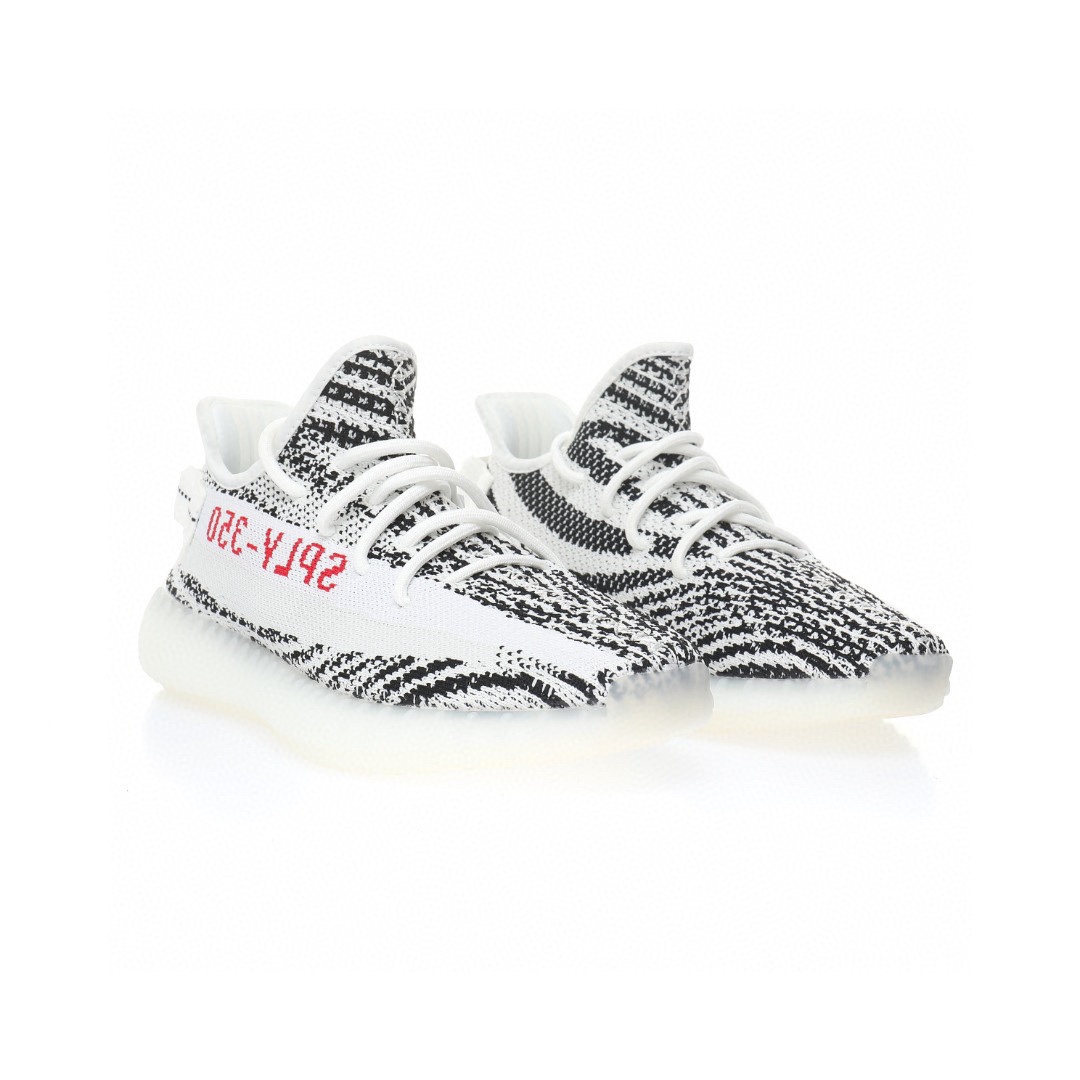 Kanye West x Adidas Yeezy Boost 350 V2"Zebra 「斑馬白黑紅字」