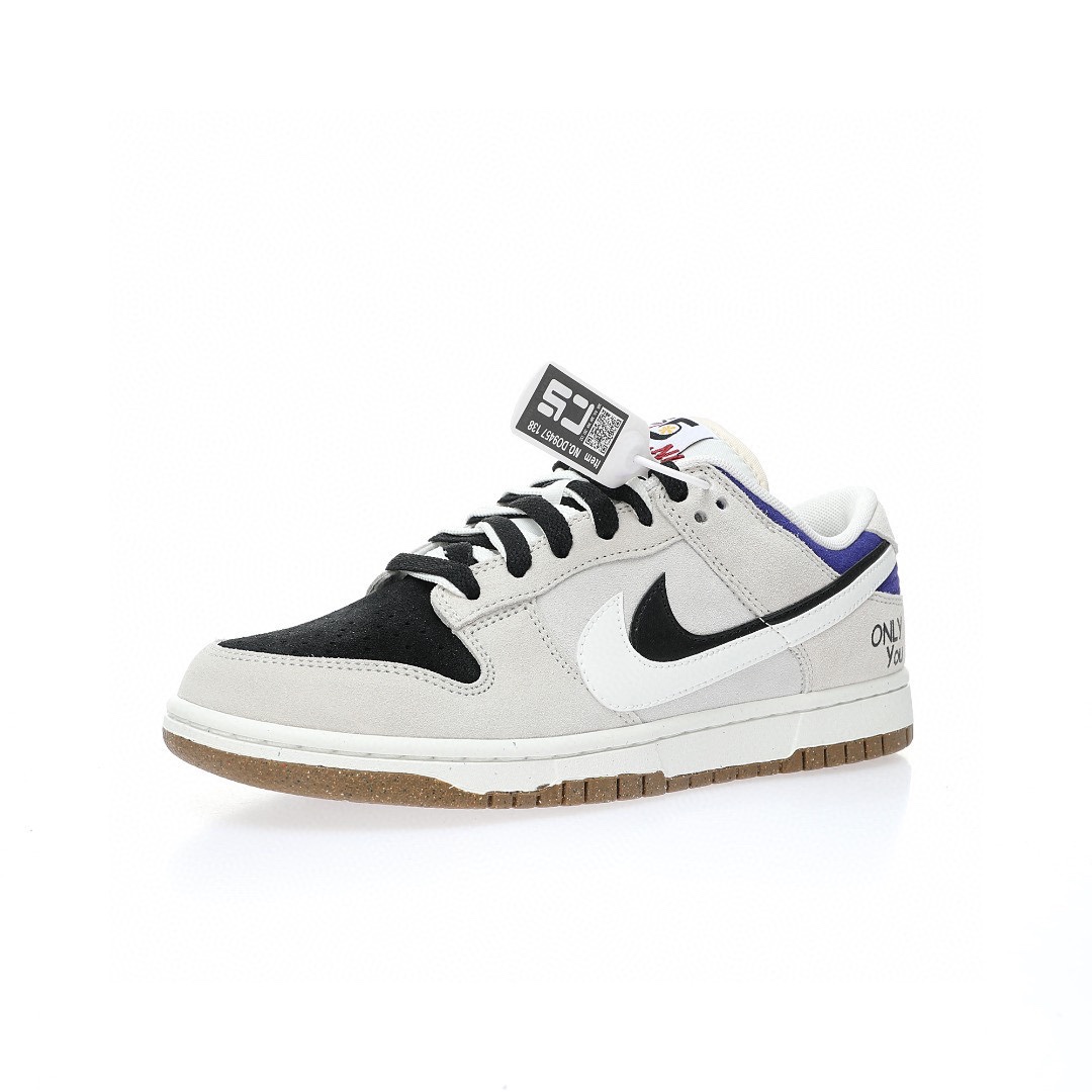 Dunk Low 浅灰树莓紫黑白双钩