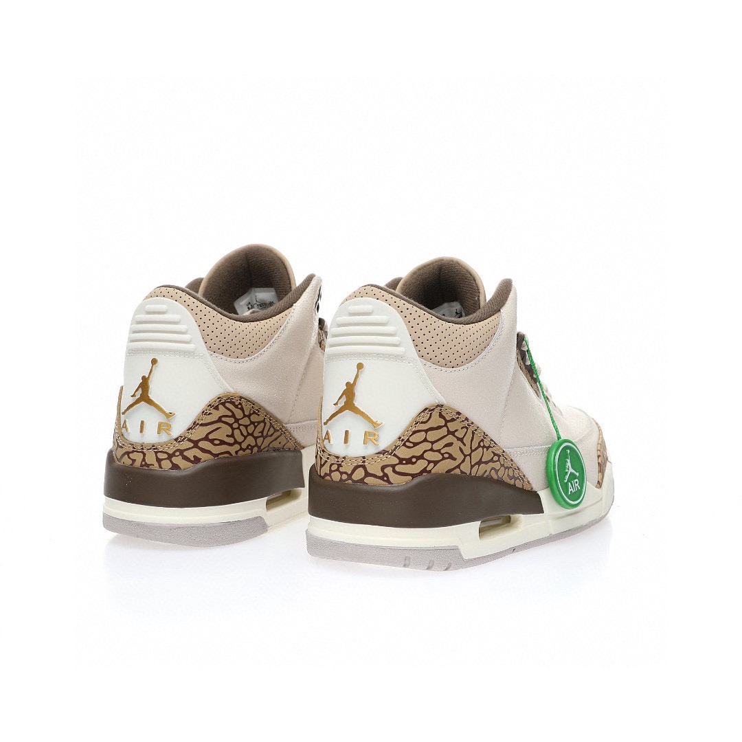 Air Jordan 3 摩卡棕米白爆裂紋