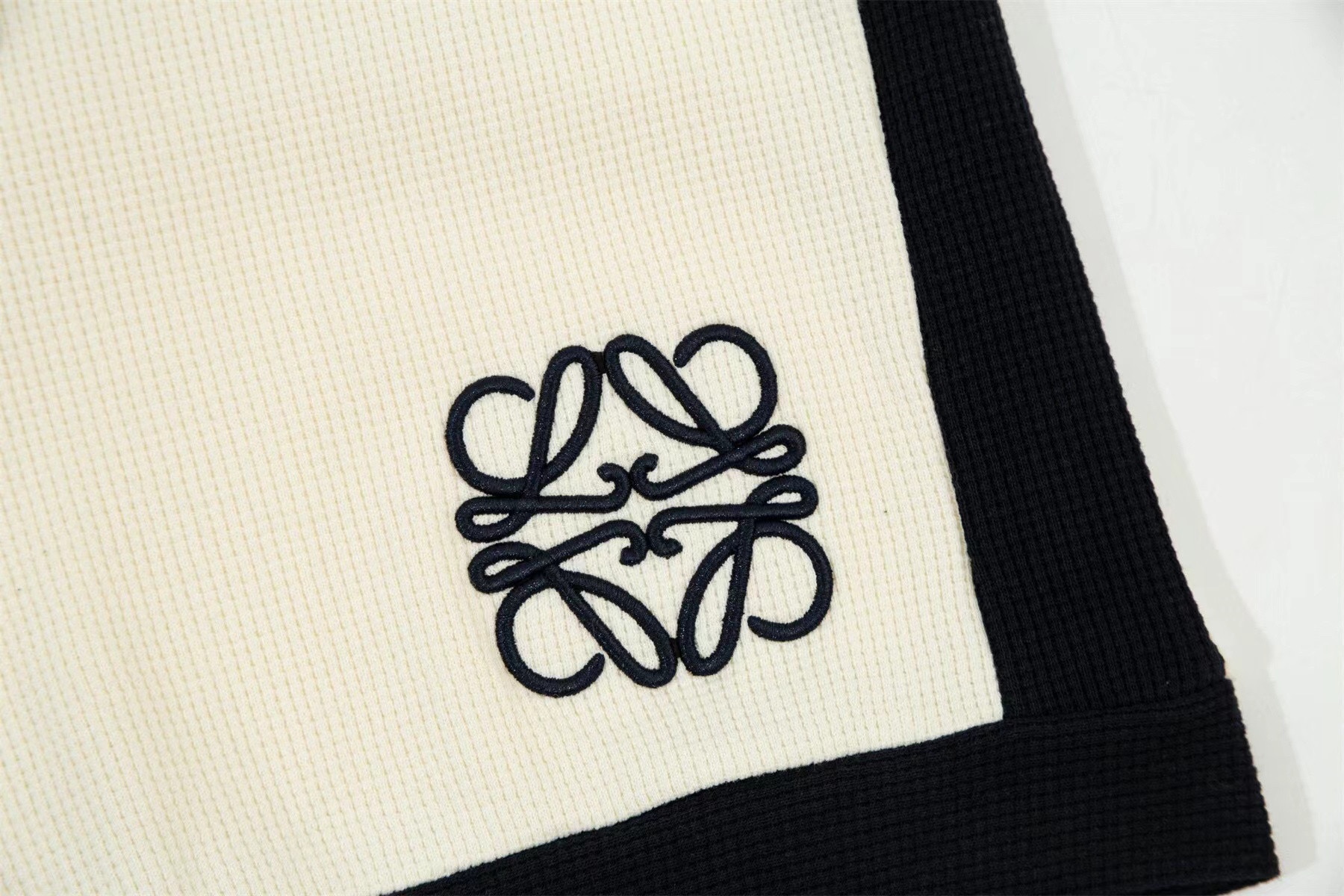 Z919  LOEWE夏季新款 2023專櫃定制華夫格純棉面料