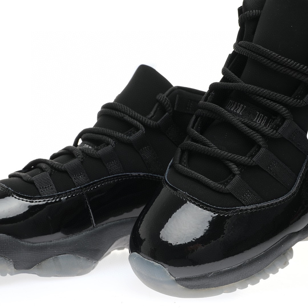 Nike Air Jordan 11 Retro High"Cap and Gown"AJ11代邁克爾·喬丹高幫運動文化籃球鞋“全黑麂皮黑武士伽馬藍”