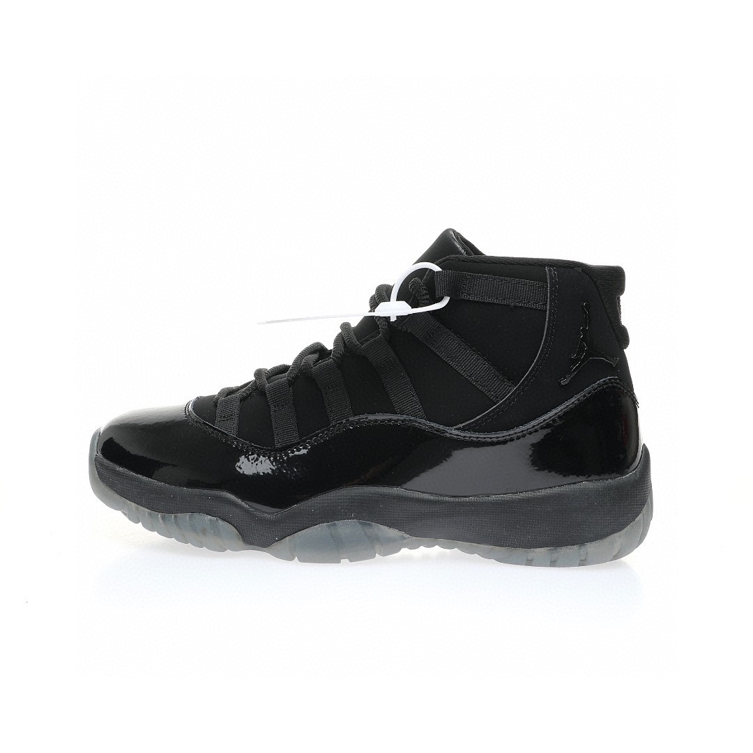 Nike Air Jordan 11 Retro High"Cap and Gown"AJ11代邁克爾·喬丹高幫運動文化籃球鞋“全黑麂皮黑武士伽馬藍”