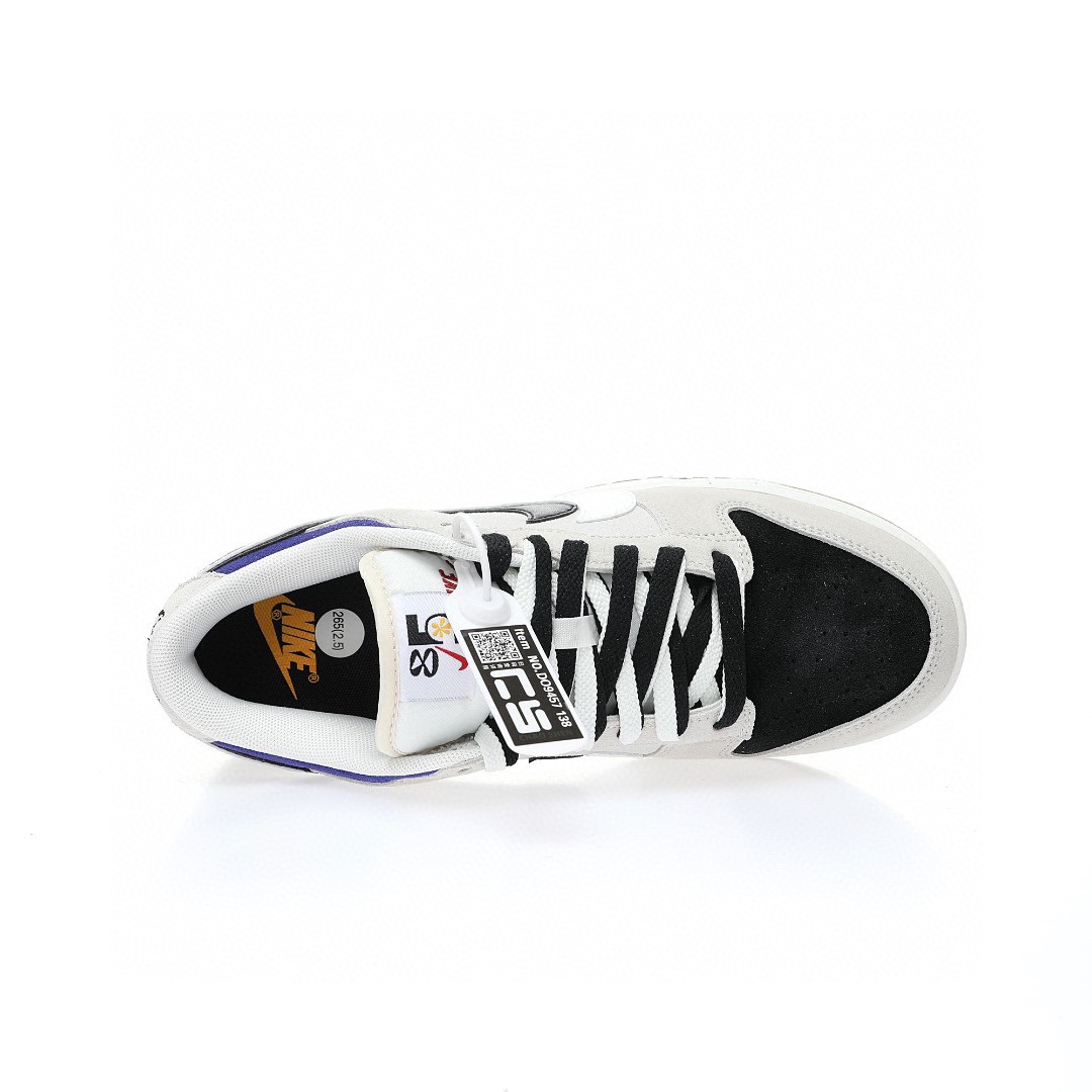 Dunk Low 浅灰树莓紫黑白双钩