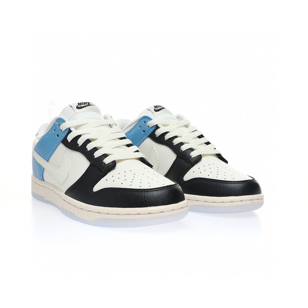 Dunk Low “拼接黑白藍小閃電”