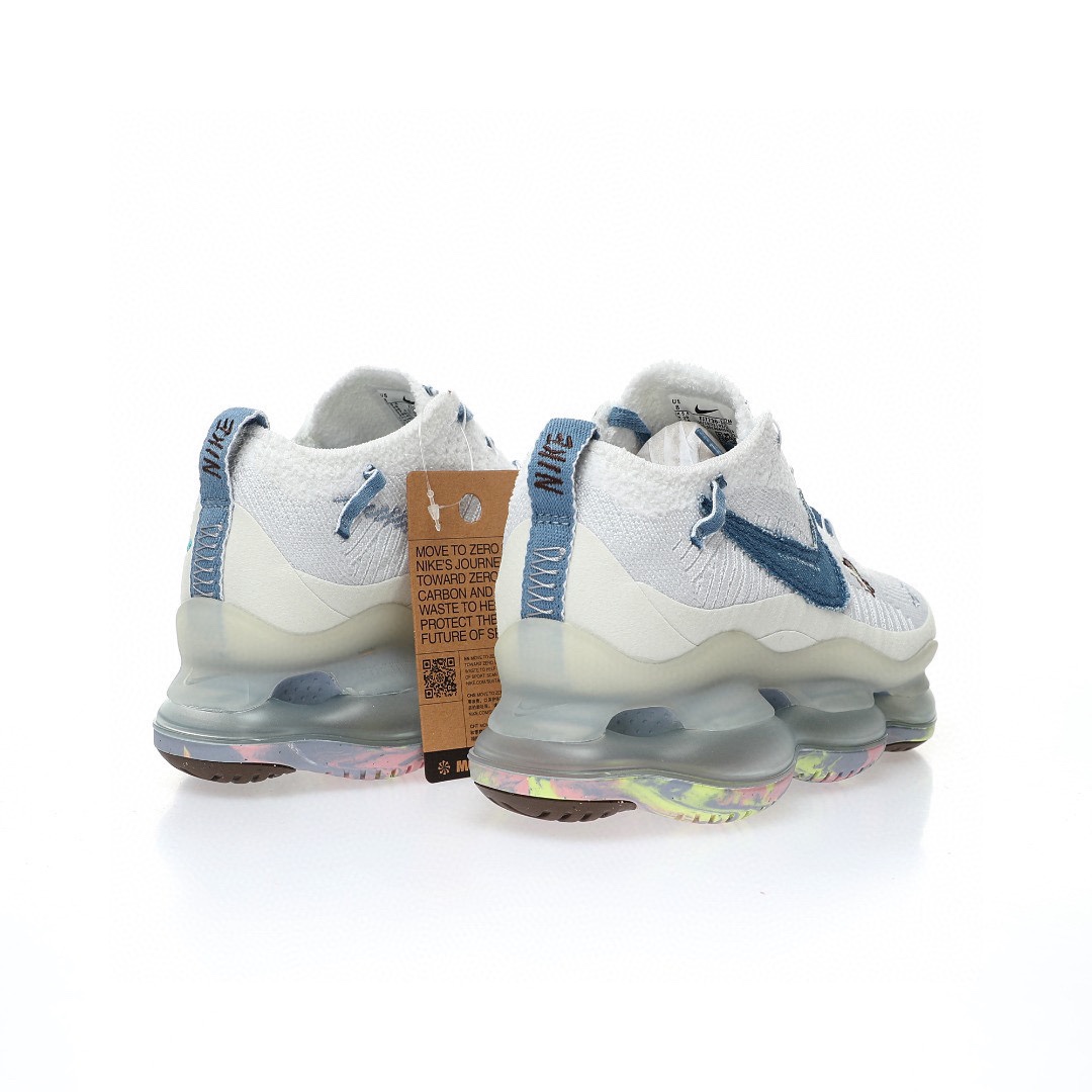 Nike Wmns Air Max Scorpion Flyknit SE"Just Do It 針織白粉牛仔淺藍