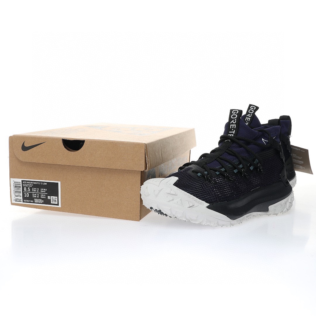 NIKE ACG Mountain Fly GTX SE Mid"Midnight Blue/Grey"ACG山脈2代系列中幫戶外登山越跑徒步休閒運動鞋「網布午夜暗藍淺灰」
