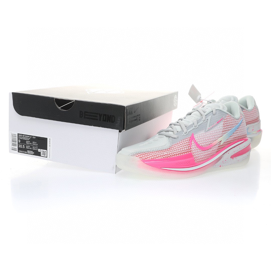 GT Cut"Think Pink Grey"超跑級輕量低幫休閒運動籃球鞋「乳腺癌淺灰騷粉」