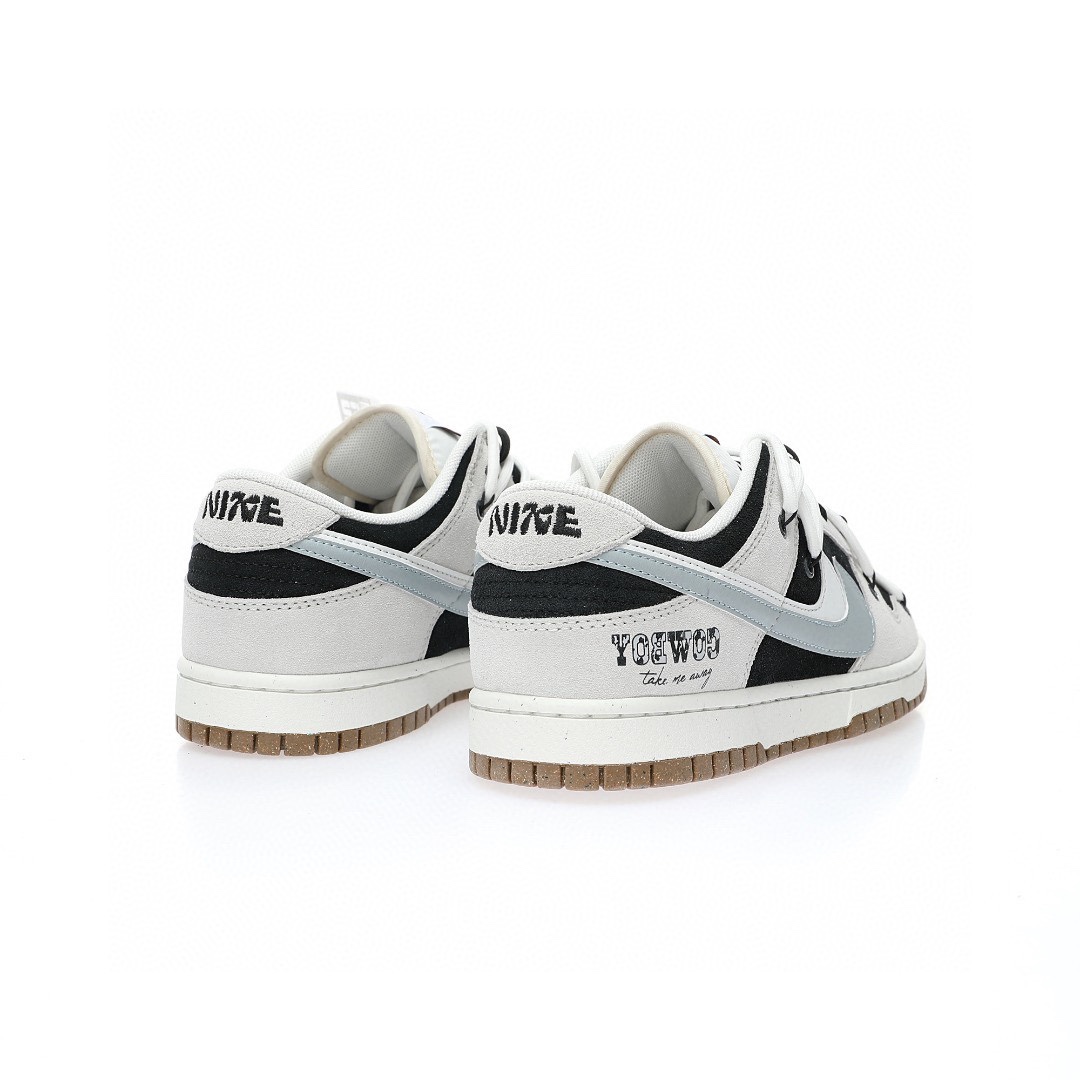 Dunk Low 浅灰黑灰白双钩牛仔