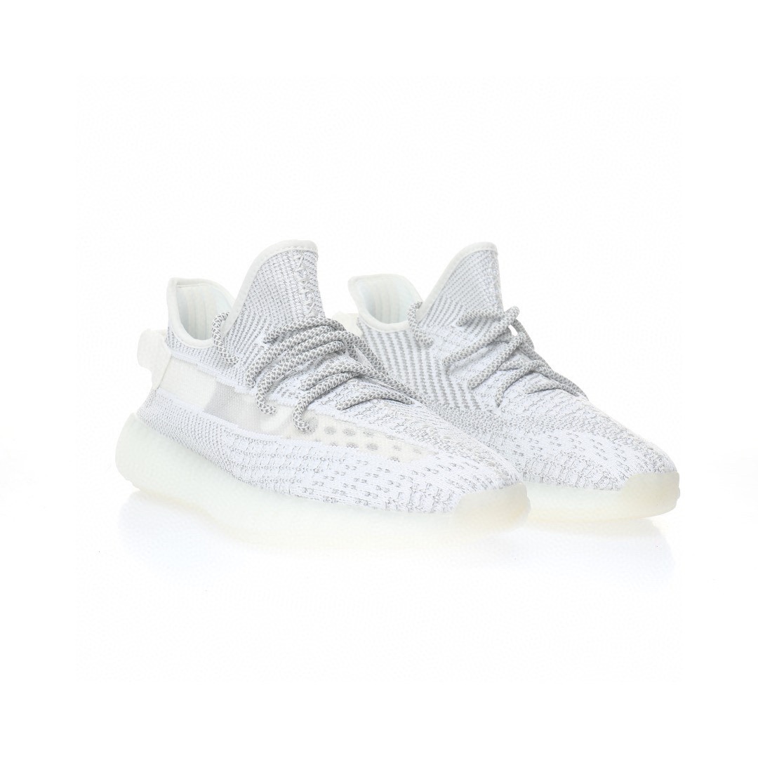 Kanye West x Adidas Yeezy Boost 350 V2"White/Reflective 「鏤空白銀全反光滿天星」