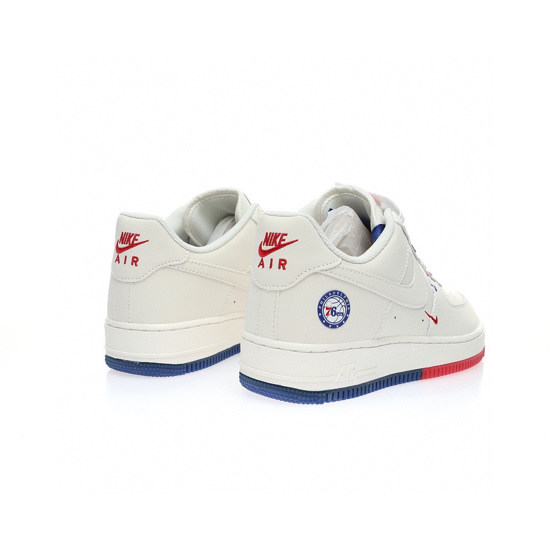 Nike Air Force 1 「76人米白深藍紅迷你雙鈎子」