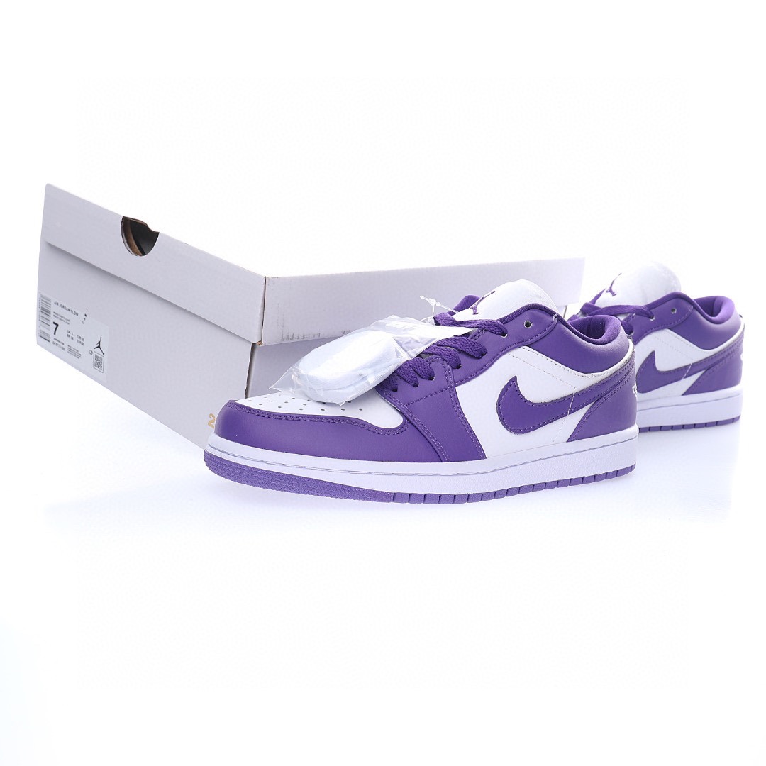 Nike Air Jordan 1 “皮革白紫葡萄”