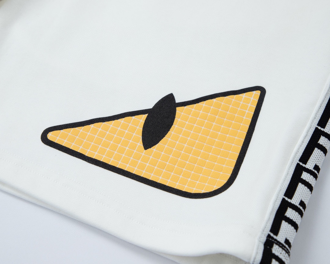 FEND23春夏新款 經典串標怪獸眼睛印花短褲