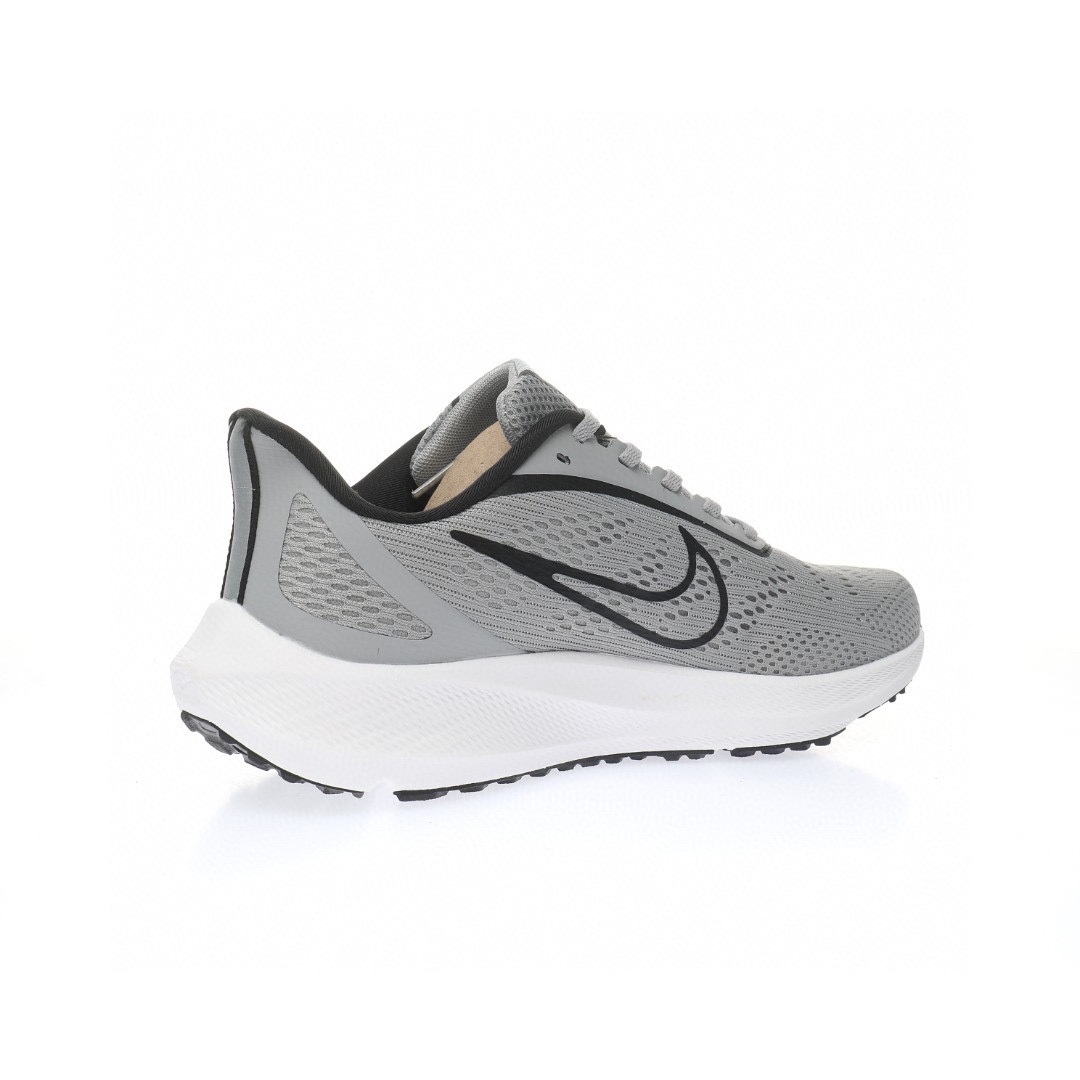 Nike Air Zoom Pegasus 39代超級飛馬渦輪增壓馬拉松休閒運動慢跑鞋「網織淺灰黑白」