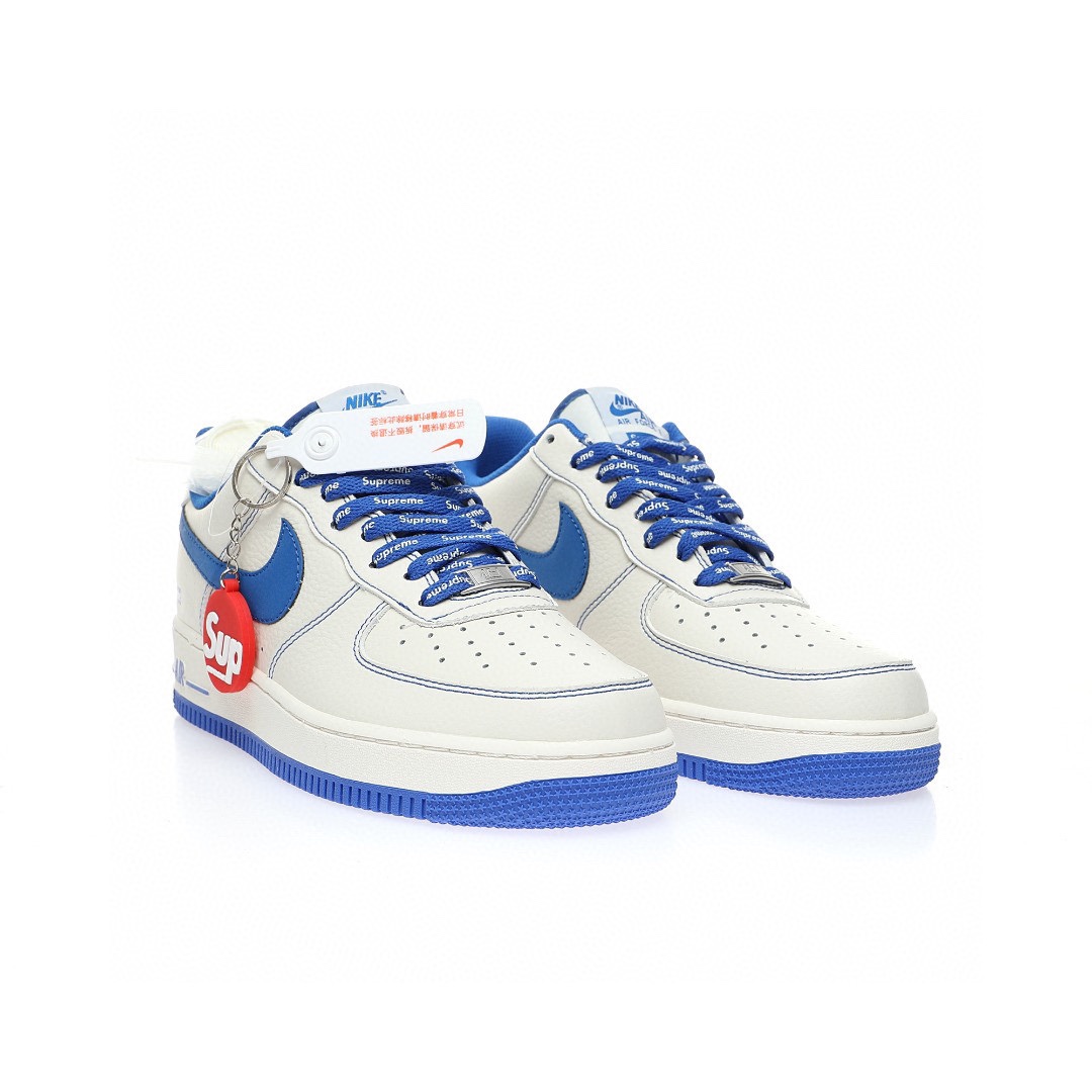 Nike Air Force 1 “荔枝皮米白寶藍綠Sup”