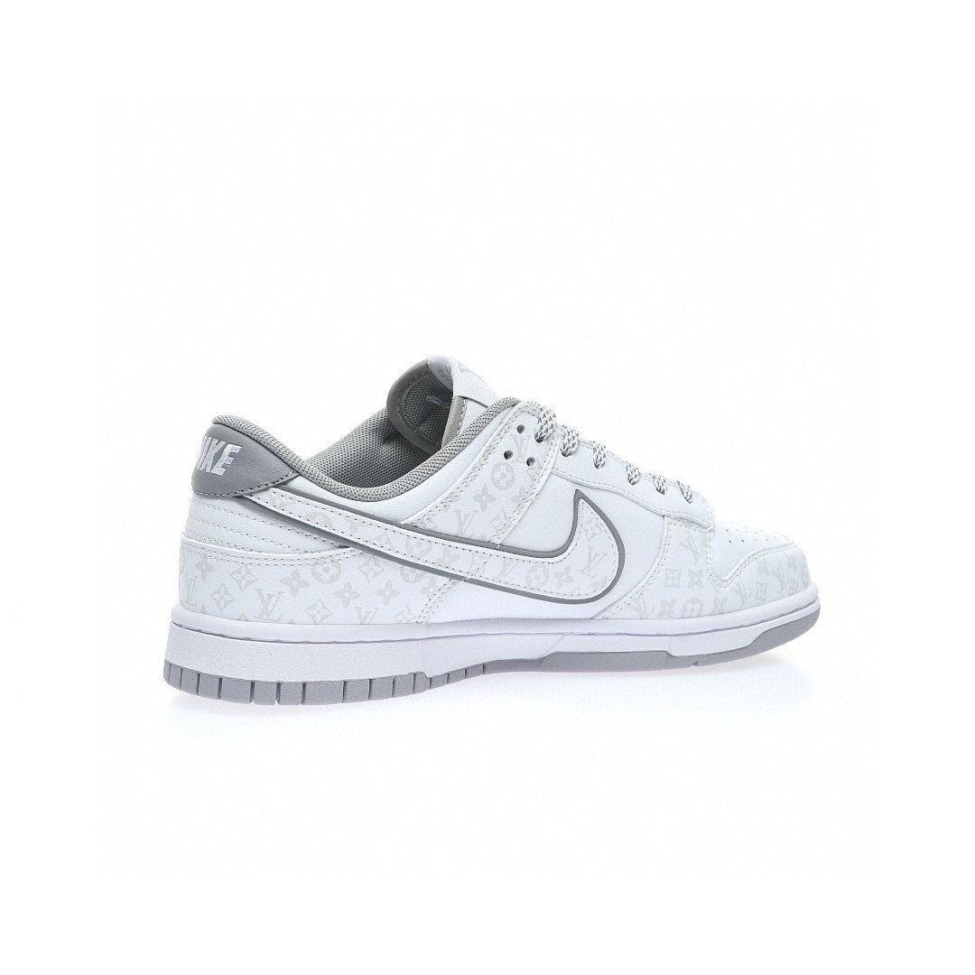 Dunk Low “皮革白灰LV老花”