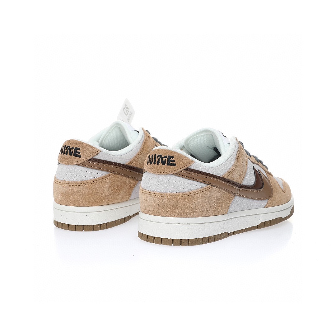 Dunk Low “麂皮淺灰摩卡棕咖啡雙鉤”